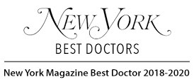 New York Magazine Best Doctor 2018, 2019, 2020